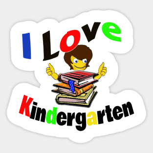 I Love Kindergarten Sticker